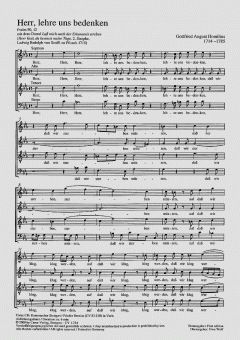 Herr, lehre uns bedenken (Gottfried August Homilius) 