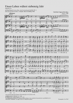 Unser Leben währet siebenzig Jahr (Gottfried August Homilius) 