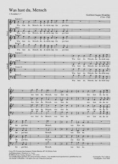 Was hast du, Mensch (Gottfried August Homilius) 