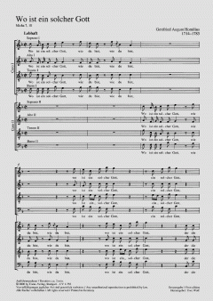 Wo ist ein solcher Gott (Gottfried August Homilius) 