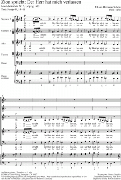 Zion spricht op. 7 (Johann Hermann Schein) 