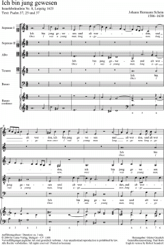 Ich bin jung gewesen op. 8 (Johann Hermann Schein) 