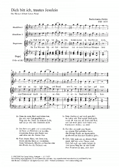 Dich bitt ich, Jesu, Herre mein (Bartholomäus Helder) 