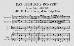O Jesu Christ, dein Kripplein (Johann Crüger) 