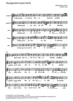 Hoch preiset meine Seele (Bartholomäus Gesius) 