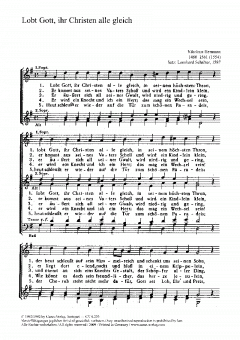 Lobt Gott, ihr Christen alle gleich (Leonhart Schröter) 