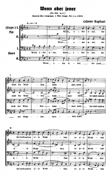 Wenn aber jener (Günter Raphael) 