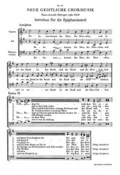 Siehe, nun kommt der Herr (Hans-Arnold Metzger) 