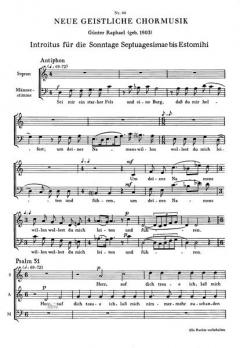 Sei mir ein starker Fels (Günter Raphael) 