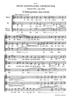 O Hoherpriester Jesu Christ (Herbert Peter) 