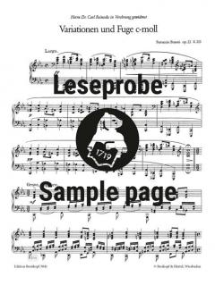 Variationen und Fuge op. 22 von Ferruccio Busoni 