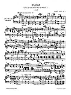 Klavierkonzert Nr. 1 e-moll op. 11 von Frédéric Chopin im Alle Noten Shop kaufen