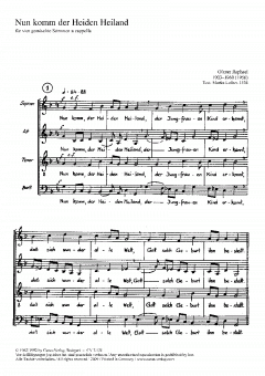 Nun komm der Heiden Heiland (Günter Raphael) 