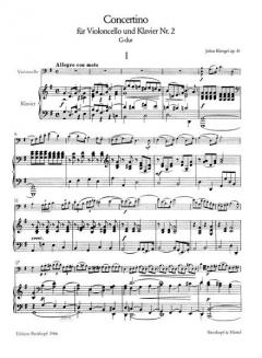 Concertino Nr. 2 G-Dur op. 41 von Julius Klengel 