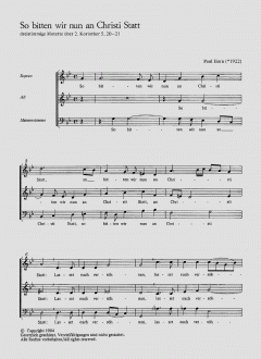 Wenn wir in höchsten Nöten sein von Johann Hermann Schein (Download) 