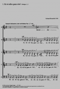 Wenn wir in höchsten Nöten sein von Johann Hermann Schein (Download) 