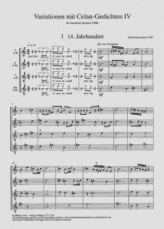 Variationen mit Celan-Gedichten IV von Erhard Karkoschka 