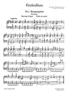 Kinderalbum op. 39 von Pjotr Iljitsch Tschaikowski 