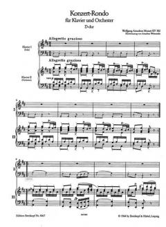 Konzert-Rondo D-Dur KV 382 von Amadeus Webersinke 