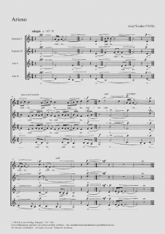 Arioso für Frauenchor (Józef Swider) 