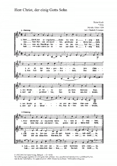 Herr Christ, der einig Gotts Sohn (Heinz Koch) 