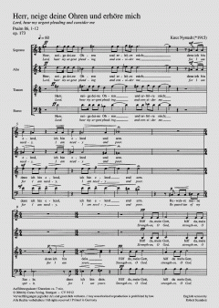 Wenn wir in höchsten Nöten sein von Johann Hermann Schein (Download) 