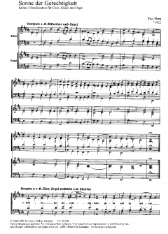 Sonne der Gerechtigkeit (Paul Horn) 