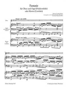 Fantasie f-moll von Johann Ludwig Krebs 