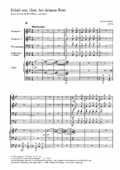 Erhalt uns, Herr, bei deinem Wort 