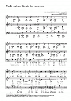 Macht hoch die Tür, die Tor macht weit (Günter Wagner) 