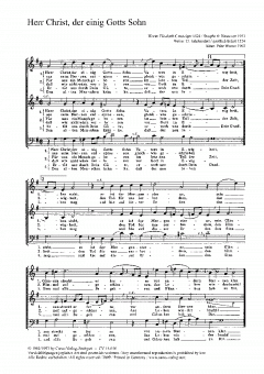 Herr Christ, der einig Gotts Sohn (Fritz Werner) 