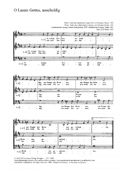 O Lamm Gottes, unschuldig (Karl Böbel) 