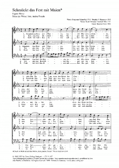 Schmückt das Fest mit Maien (Heinrich Poos) 