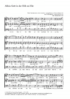 Allein Gott in der Höh sei Ehr (Helmut Barbe) 