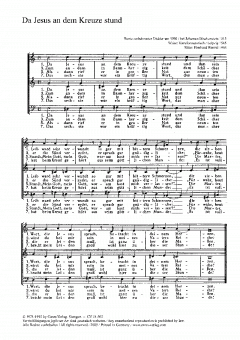 Da Jesus an dem Kreuze stund op. 54 (Eberhard Wenzel) 