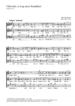 Fürwahr, er trug unsre Krankheit op. 54 (Eberhard Wenzel) 