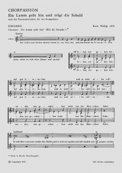 Ein Lämmlein geht (Kurt Fiebig) 