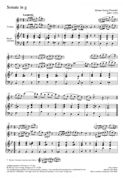 Sonate in g-Moll von Johann Georg Pisendel 