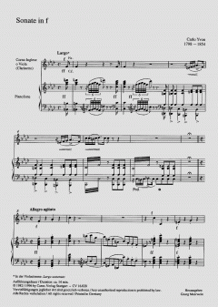 Sonate für Englischhorn von Carlo Yvon 