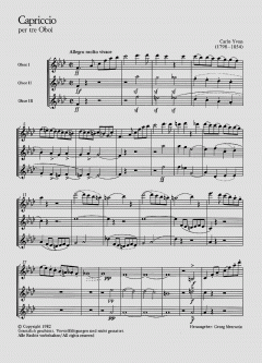 Capriccio per 3 Oboi von Carlo Yvon 