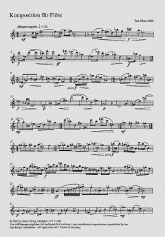 Komposition für Querflöte solo von Petr Eben im Alle Noten Shop kaufen (Partitur)