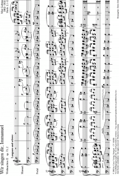 Wir singen dir, Immanuel von Max Gulbins 