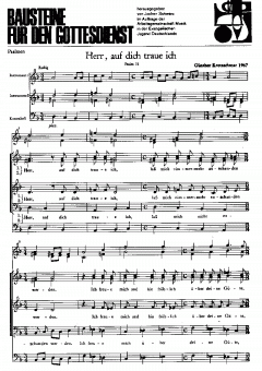 Herr, auf dich traue ich (Günther Kretzschmar) 