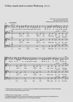 O Herr, mach mich zu einem Werkzeug (Rolf Schweizer) 