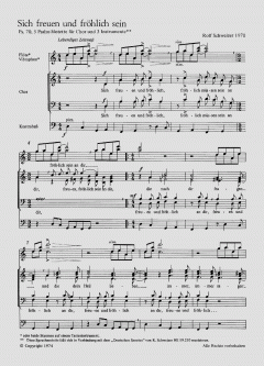 Sich freuen und fröhlich sein (Rolf Schweizer) 