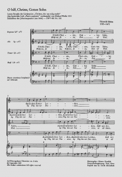 O hilf, Christe, Gottes Sohn SWV295 von Heinrich Schütz 
