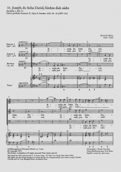 Joseph, du Sohn Davids SWV323 von Heinrich Schütz 