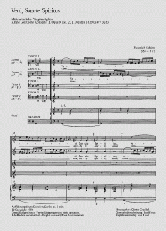 Veni Sancte Spiritus SWV328 von Heinrich Schütz 