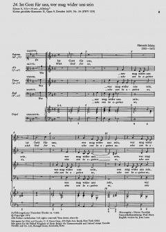 Ist Gott für uns SWV329 von Heinrich Schütz 