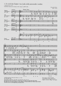 Es wird das Zepter von Juda SWV369 (Heinrich Schütz) 